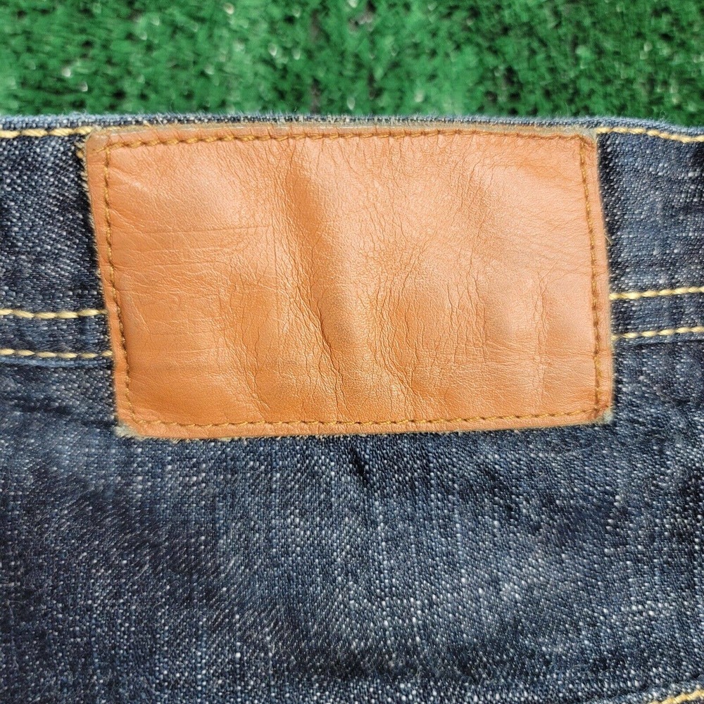 Ecko Unltd. Mens Classic Straight Jeans Blue 5 Pocket Baggy Fit Stitching 40x32 - Picture 4 of 10